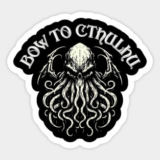 Creepy and Goth Cthulhu Sticker